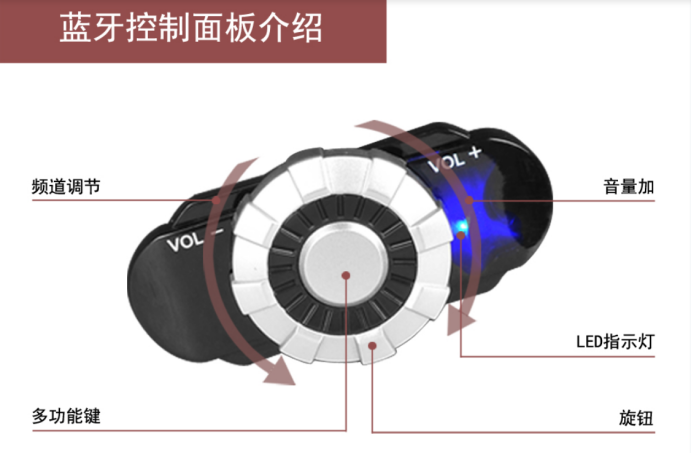 藍牙頭盔連接，手機連接摩托車耳機1秒完成